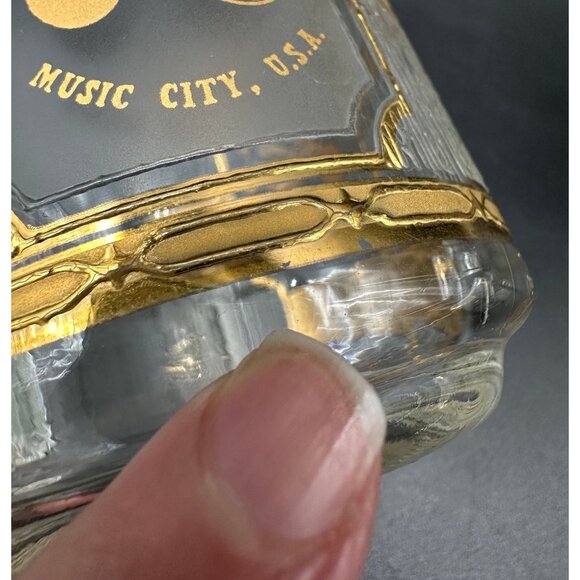 Vintage Nashville Music City USA Souvenir Mugs By Culver 22K Gold Luminarc Glass - Picture 9 of 10